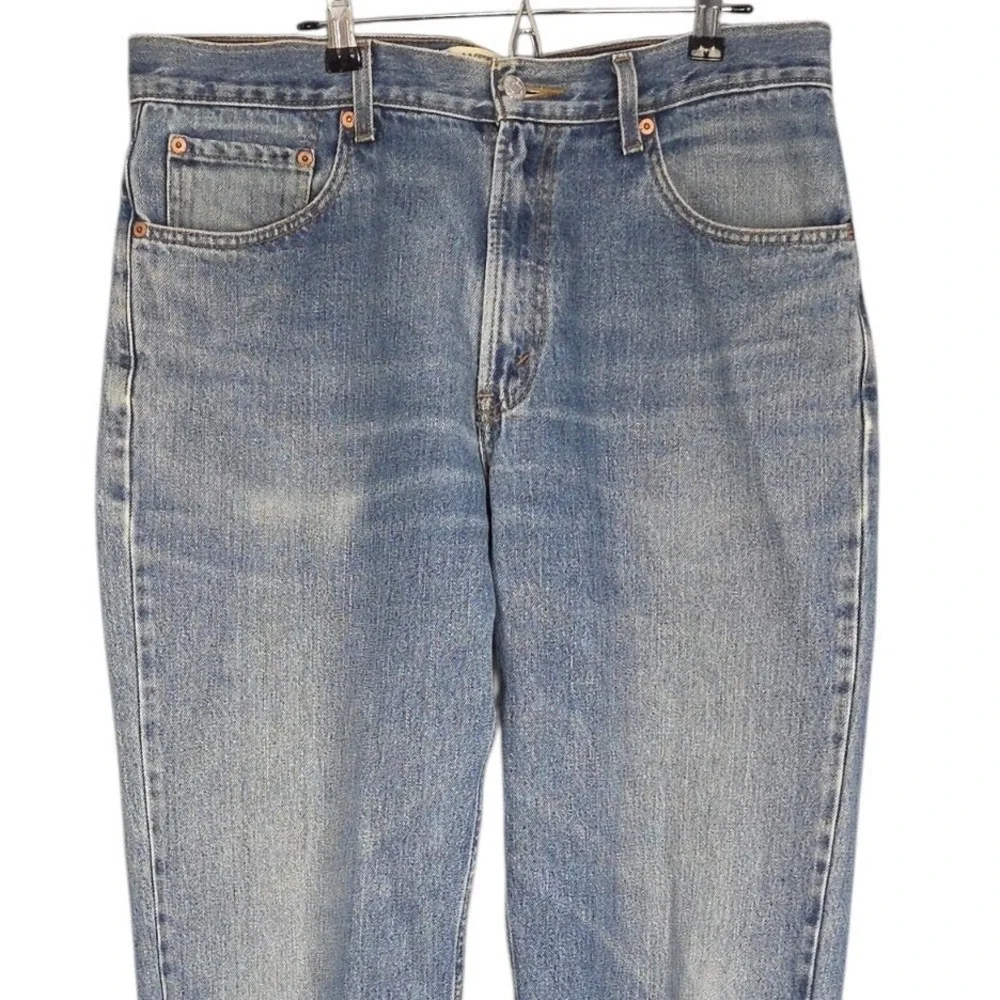 Levis 550 Jeans Mens‎ 34x34 Blue Medium Wash Relaxed Fit Tapered Denim 2007 Y2K
